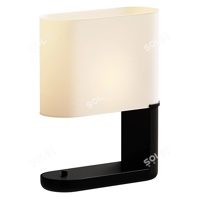 Elegant Ambrault Table Lamp 3D model image 1