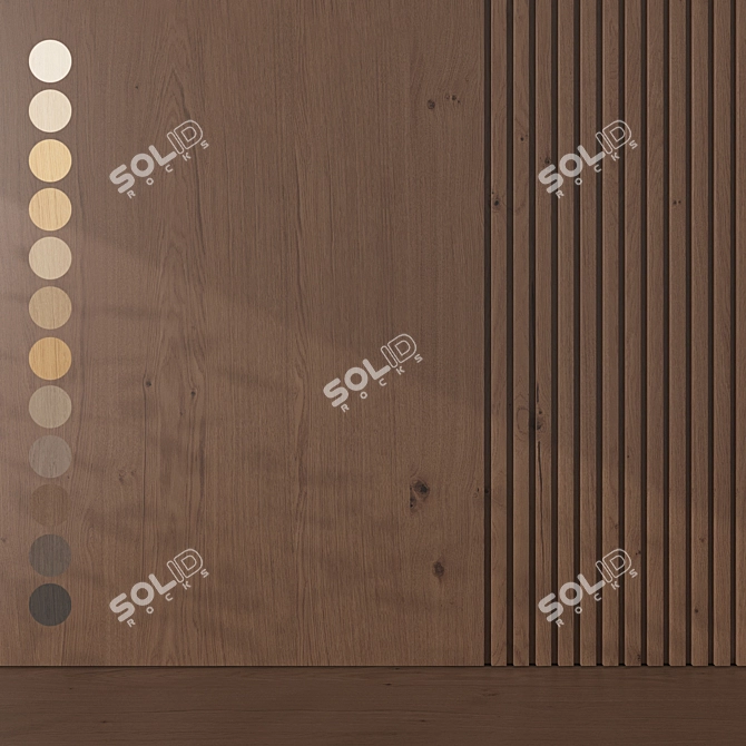 Seamless Oak Texture Pack 3D model image 1