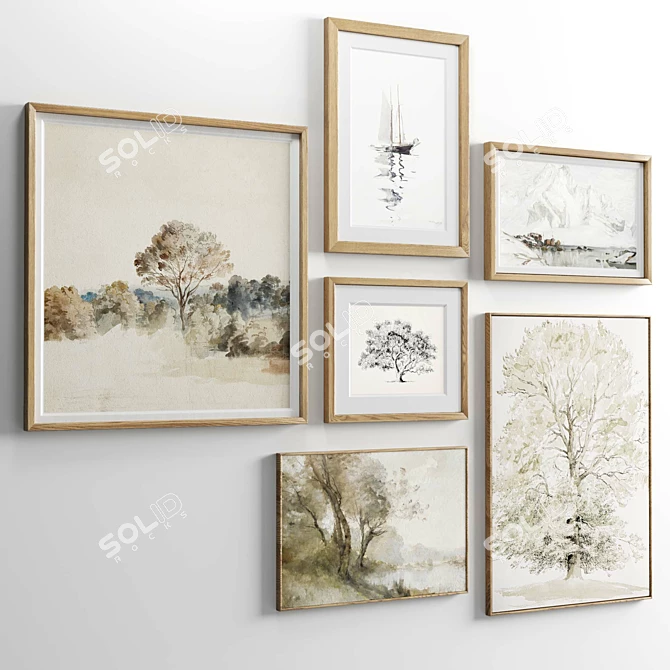 Modern Frame Set Variety Pack 3D model image 2