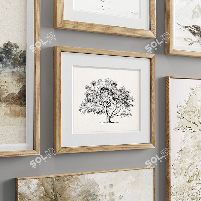 Modern Frame Set Variety Pack 3D model image 3