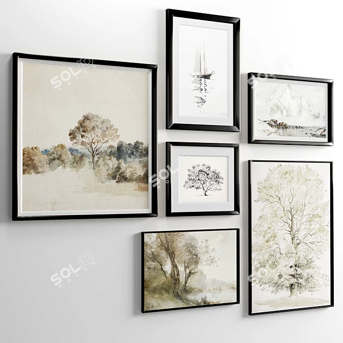 Modern Frame Set Variety Pack 3D model image 4