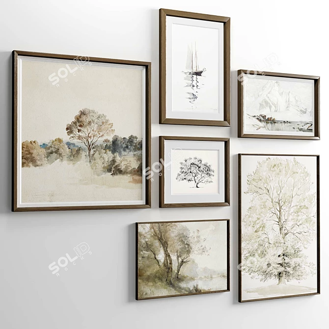 Modern Frame Set Variety Pack 3D model image 5