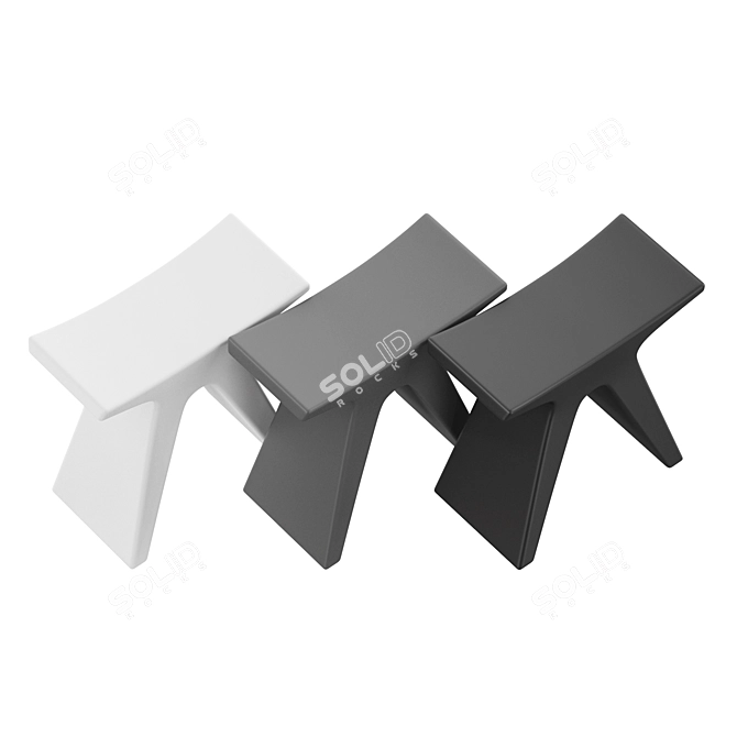 Modern Geometric Sculpture Art 3D model image 2