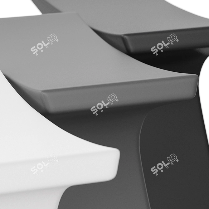 Modern Geometric Sculpture Art 3D model image 3