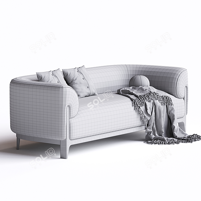 Bob Delcourt Sofa | Elegant Modern Design 3D model image 2