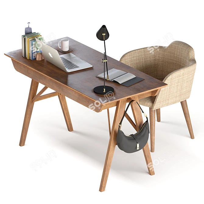 Professional Home Office Furnishing 3D model image 1