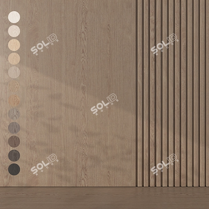  Seamless Oak Textures Pack 3D model image 1