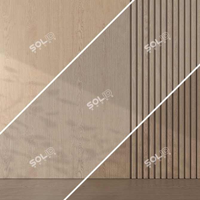  Seamless Oak Textures Pack 3D model image 3