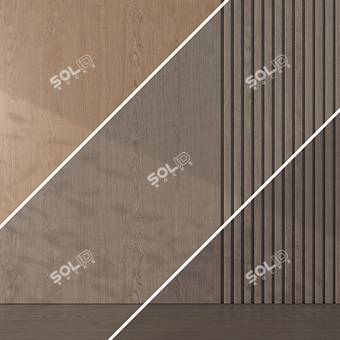  Seamless Oak Textures Pack 3D model image 4