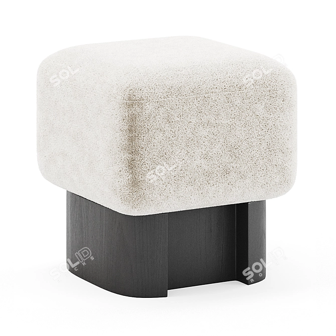 Luxury Lloyd High Pouf: Timeless Elegance 3D model image 2