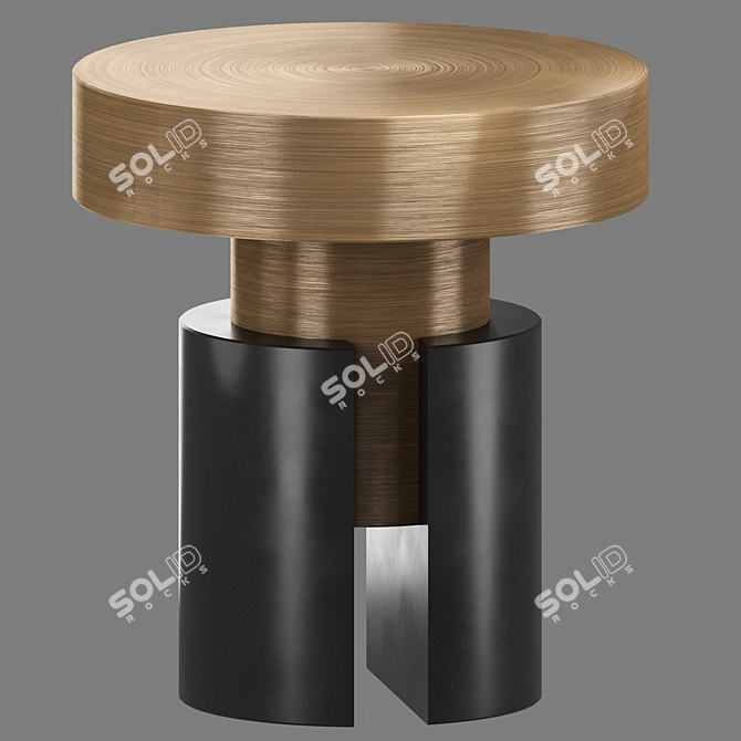 Modern Round Coffee Table Lalume 3D model image 1