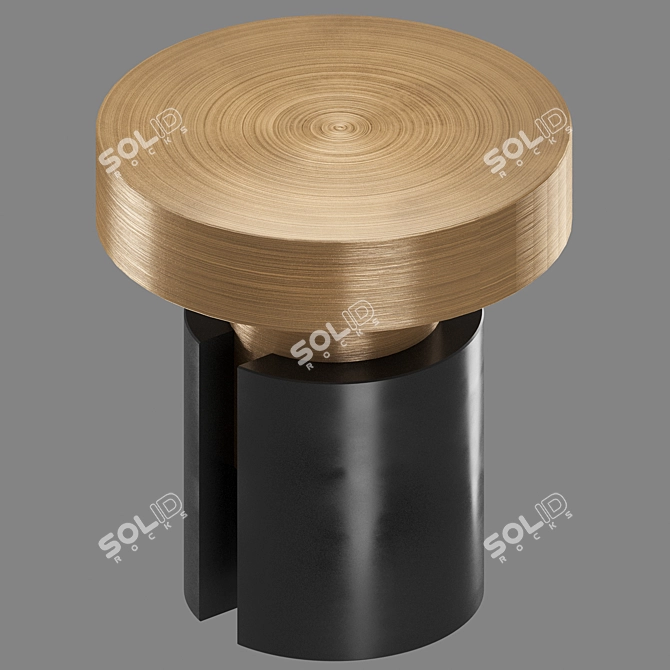 Modern Round Coffee Table Lalume 3D model image 2