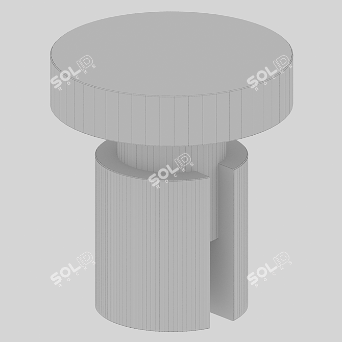 Modern Round Coffee Table Lalume 3D model image 3