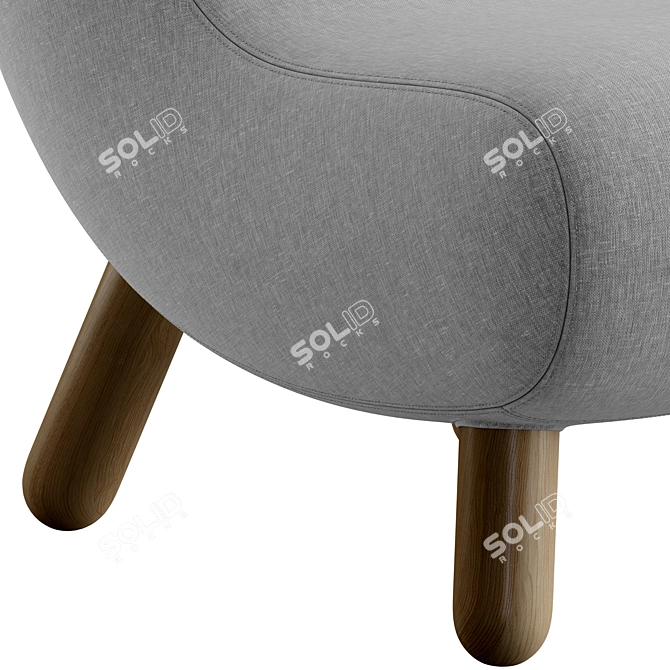 Kids' Softline BOB Fabric Armchair 3D model image 6