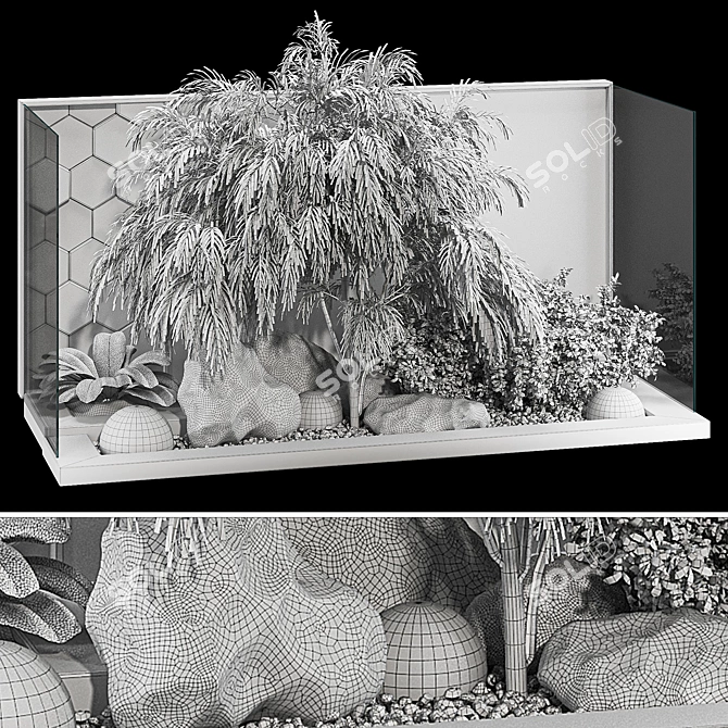 Decorative Garden Plant Collection Set 3D model image 7