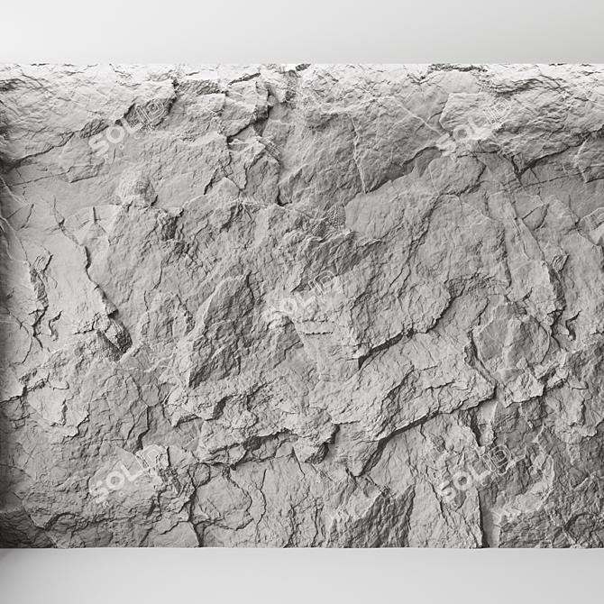 Custom Stone Material Scene Kit 3D model image 1