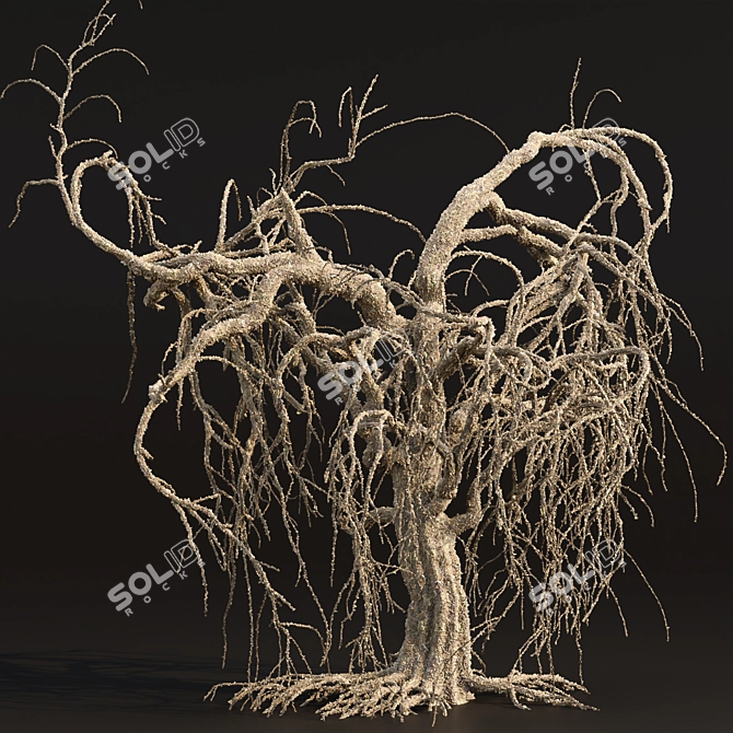 Grieving Willow Tree 3D Model 3D model image 1