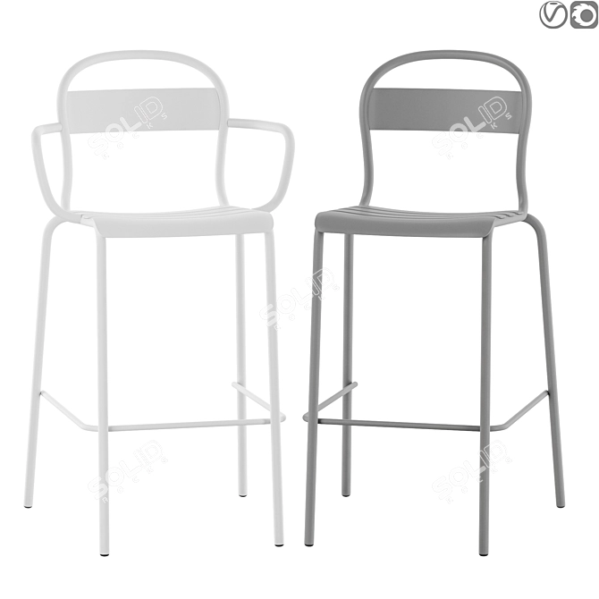 Colos Stecca 5/6 Modern Armchairs 3D model image 1