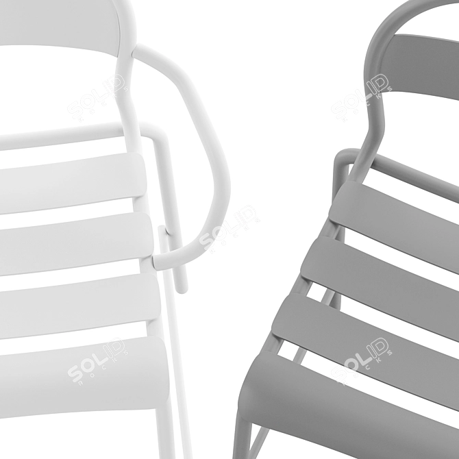 Colos Stecca 5/6 Modern Armchairs 3D model image 2