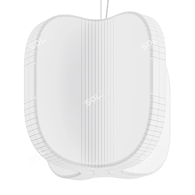 Contemporary Polyethylene Pendant Lamp 3D model image 1