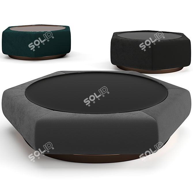 Luxury Fendi Casa Coffee Tables 3D model image 1