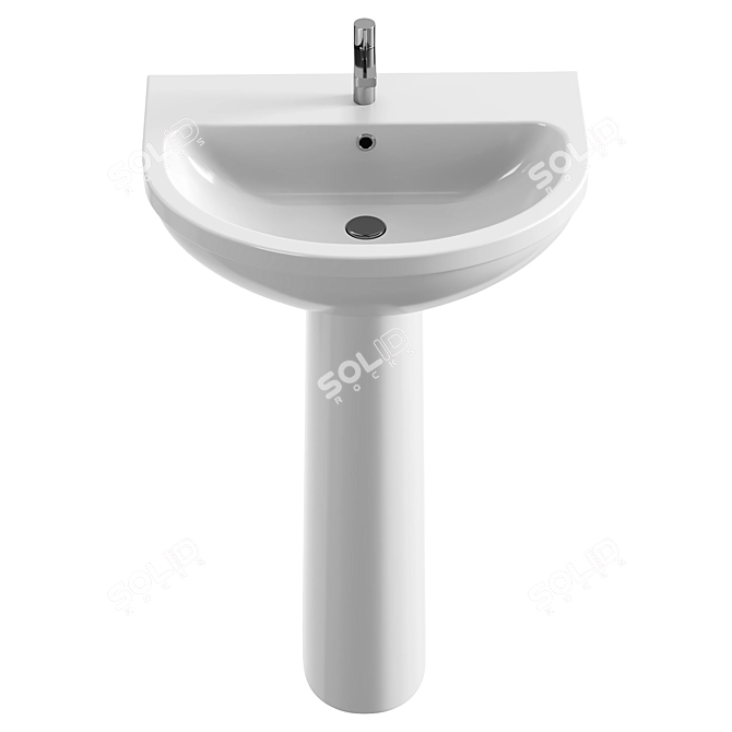 DIWO Kolomna Sink 0110 3D model image 2