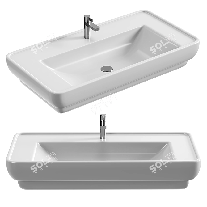 DIWO Углич 0117 Washbasin 3D model image 1
