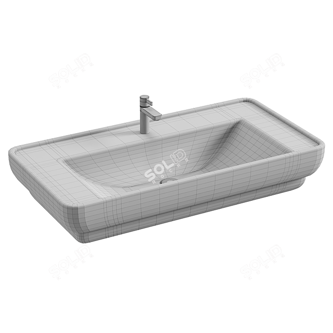 DIWO Углич 0117 Washbasin 3D model image 2
