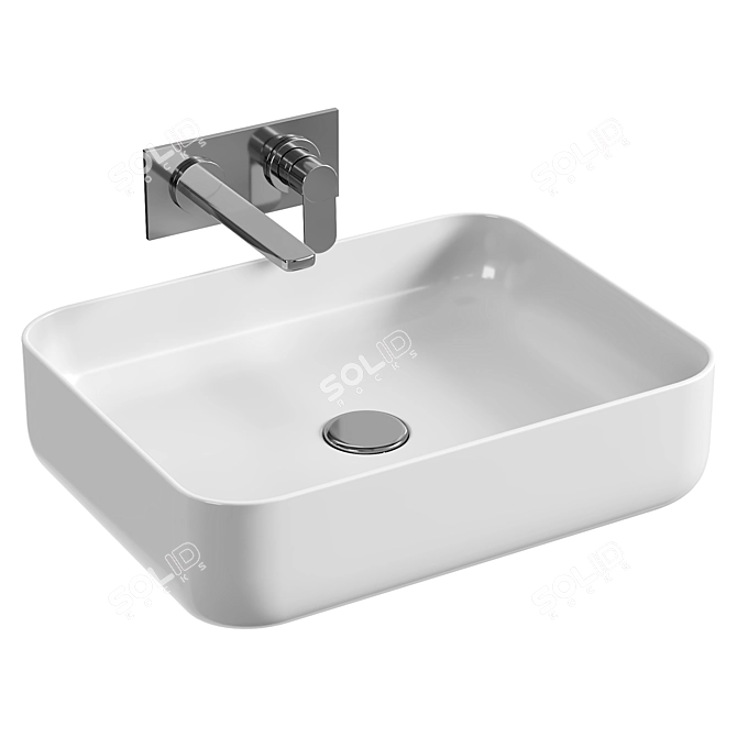 Sleek Cori Sinks Collection 3D model image 2
