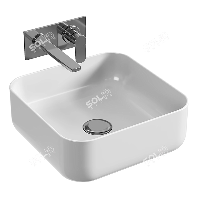 Sleek Cori Sinks Collection 3D model image 3