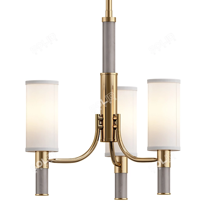 Contemporary Paulino Chandelier Fixture 3D model image 1