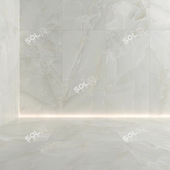 Marble Multi-Color Tile Set 3D model image 5