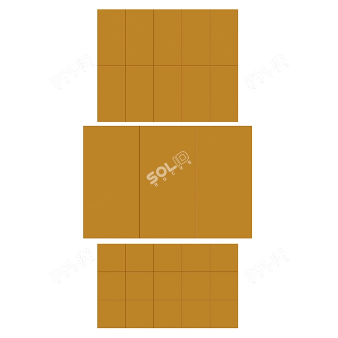 Marble Multi-Color Tile Set 3D model image 6