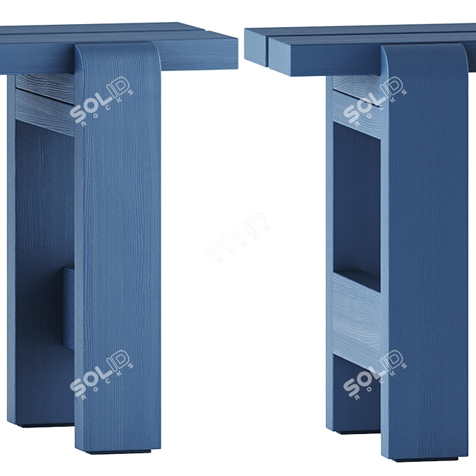 Hay Weekday Table & Bench 3D model image 3