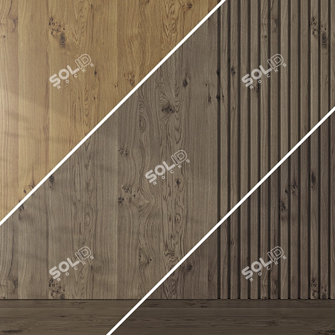  Seamless Oak Textures Pack 3D model image 4