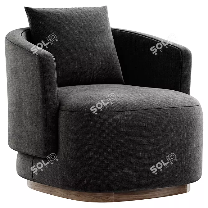 Modern Caspia Armchair Model Design 3D model image 2