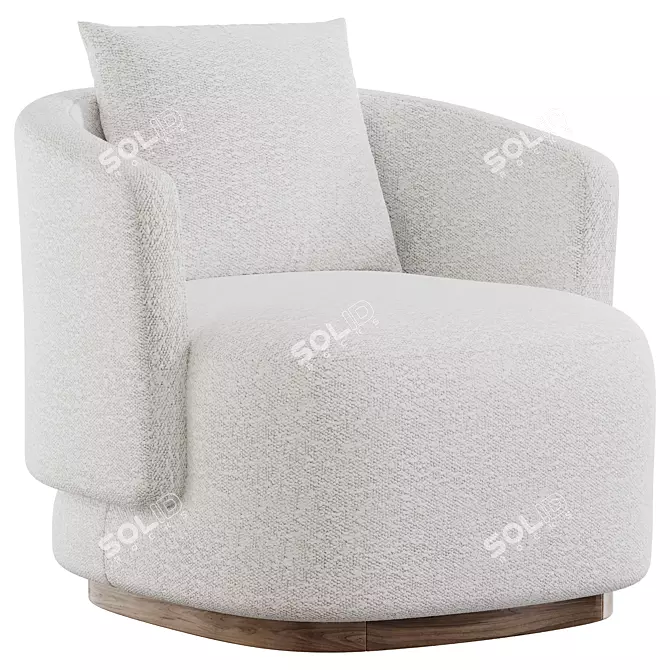 Modern Caspia Armchair Model Design 3D model image 3