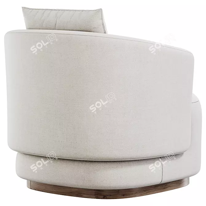 Modern Caspia Armchair Model Design 3D model image 5