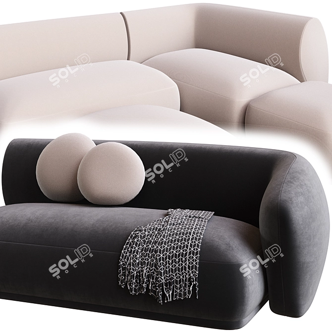 Corona Collection Sofa by Meridiani 3D model image 3