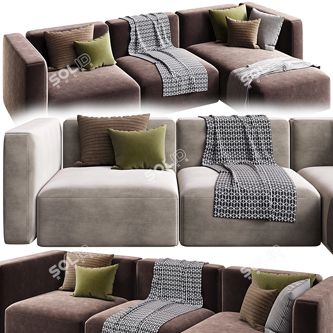 Corona Collection Sofa - 3Ds Max 3D model image 1