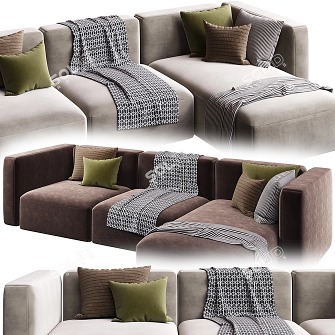 Corona Collection Sofa - 3Ds Max 3D model image 2