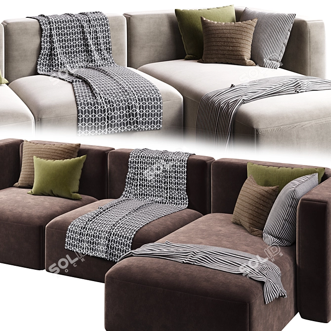 Corona Collection Sofa - 3Ds Max 3D model image 3