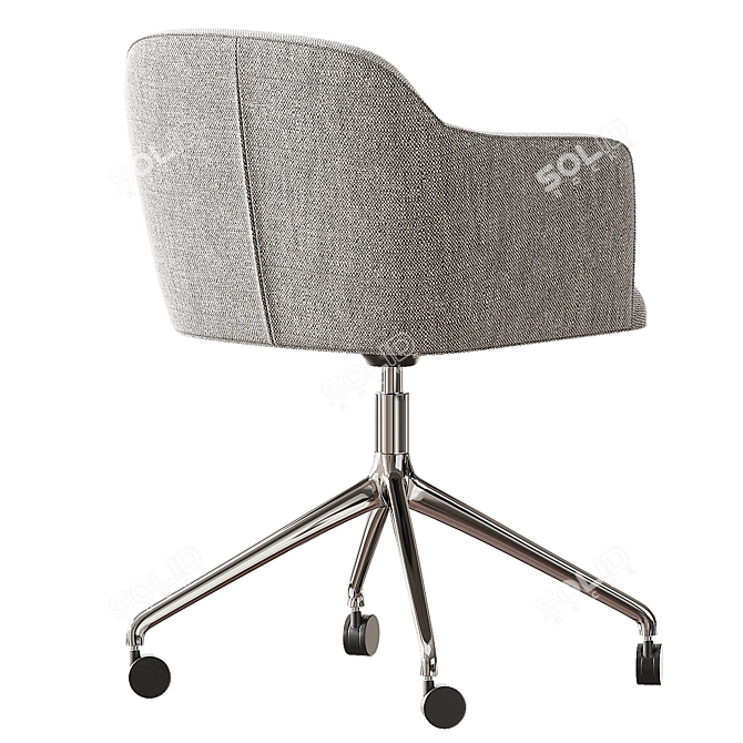 Sleek Mod RS Chair 3D model image 4