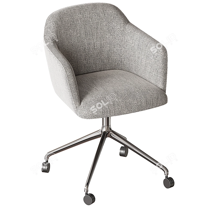 Sleek Mod RS Chair 3D model image 5
