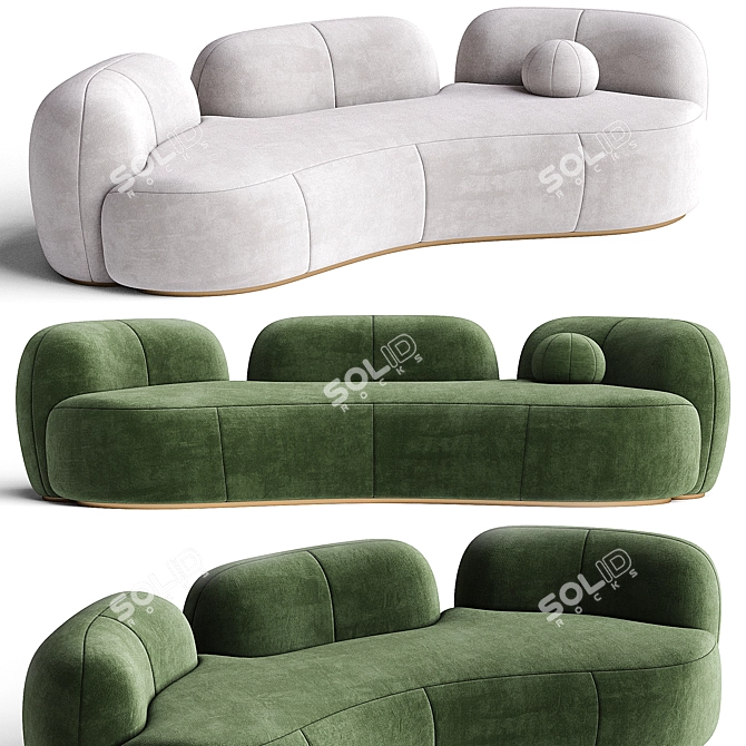 Modern XL Sofa TATEYAMA Design 3D model image 1