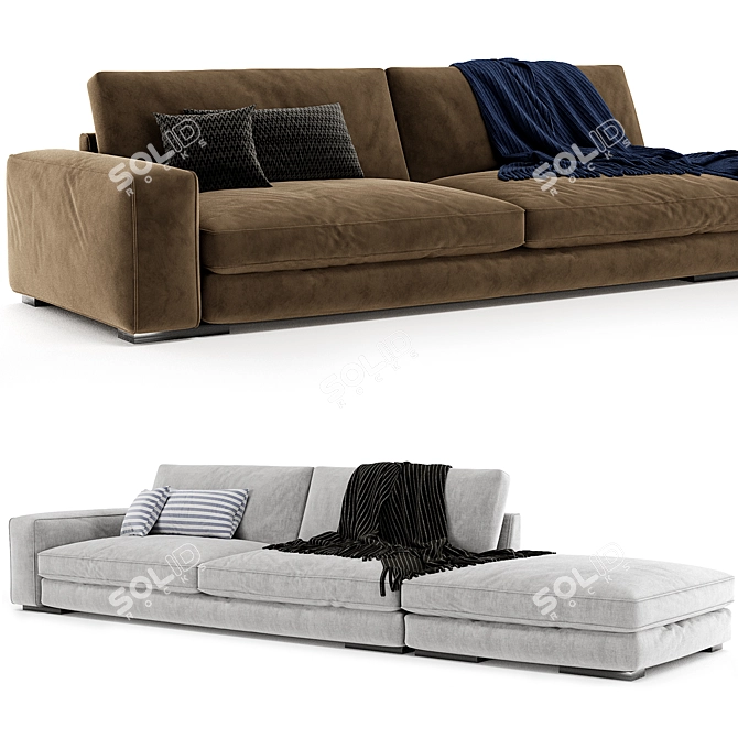 Holden Open End Sofa 3D	Model 3D model image 2