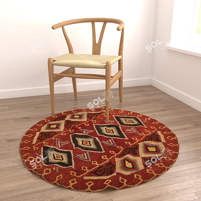 Rugs Collection with Displacement Mods 3D model image 3