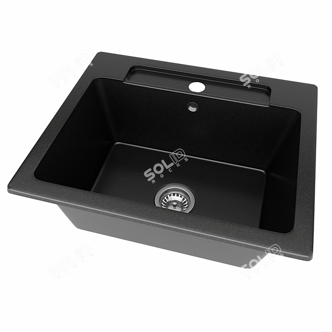 Elegant Villeroy & Boch Ceramic Sink 3D model image 2