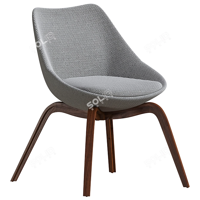 Elegant Porada Penelope Chair 3D model image 1