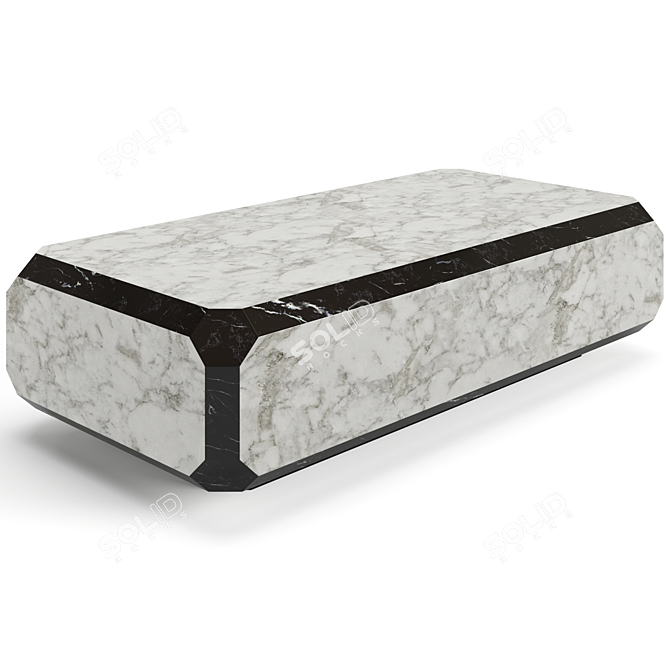 Elegant Fendi Coffee Tables Set 3D model image 4